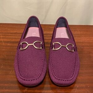 Rothy’s Double Bit The Driver Loafers Purple Sapphire Women’s 8.5